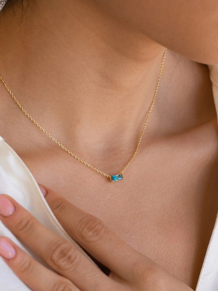 Aurora Birthstone Necklace