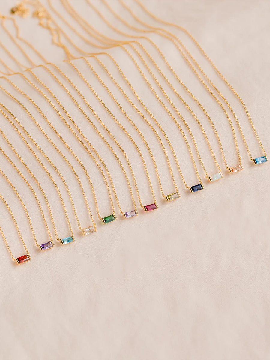 Aurora Birthstone Necklace