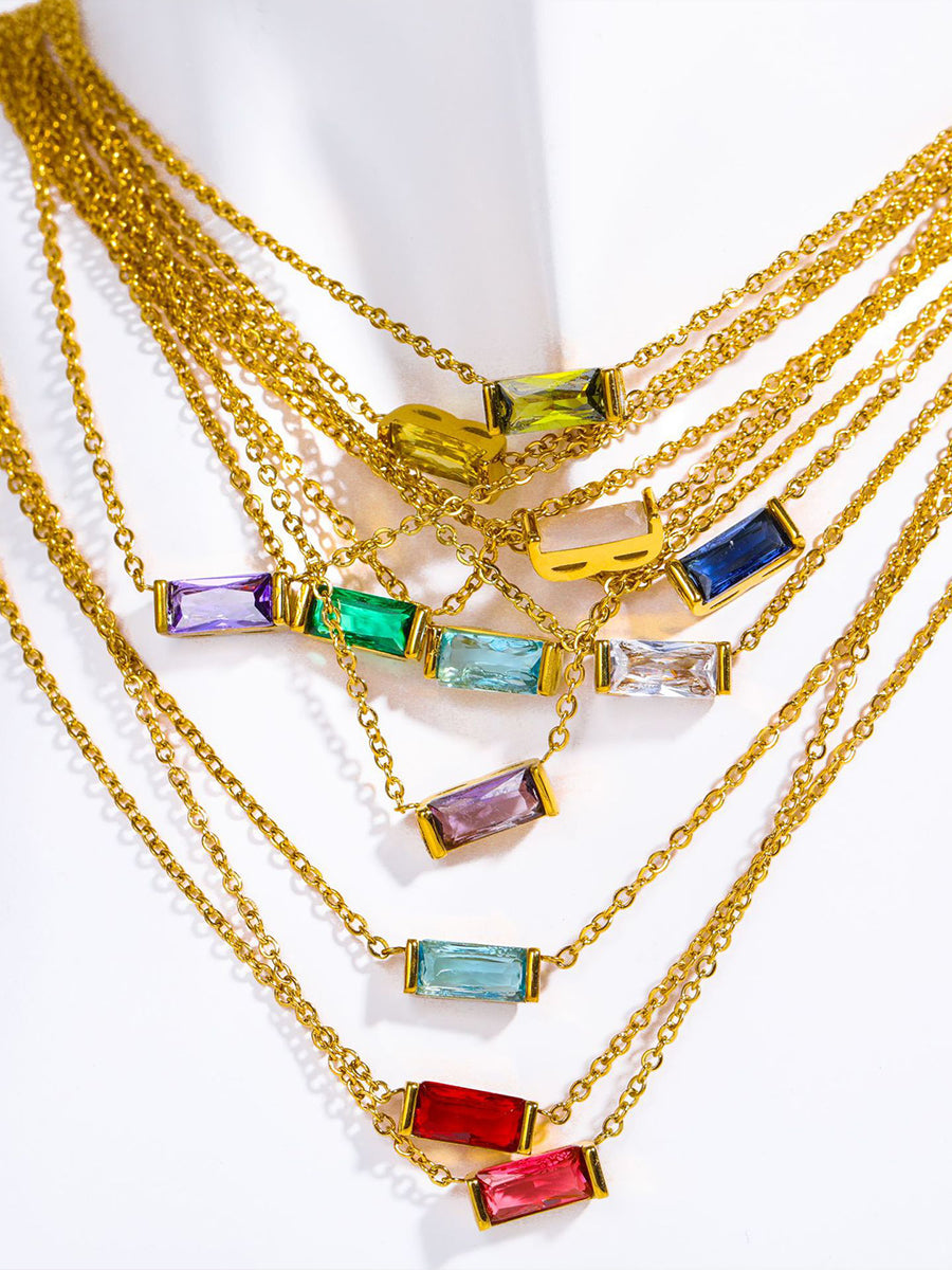 Aurora Birthstone Necklace